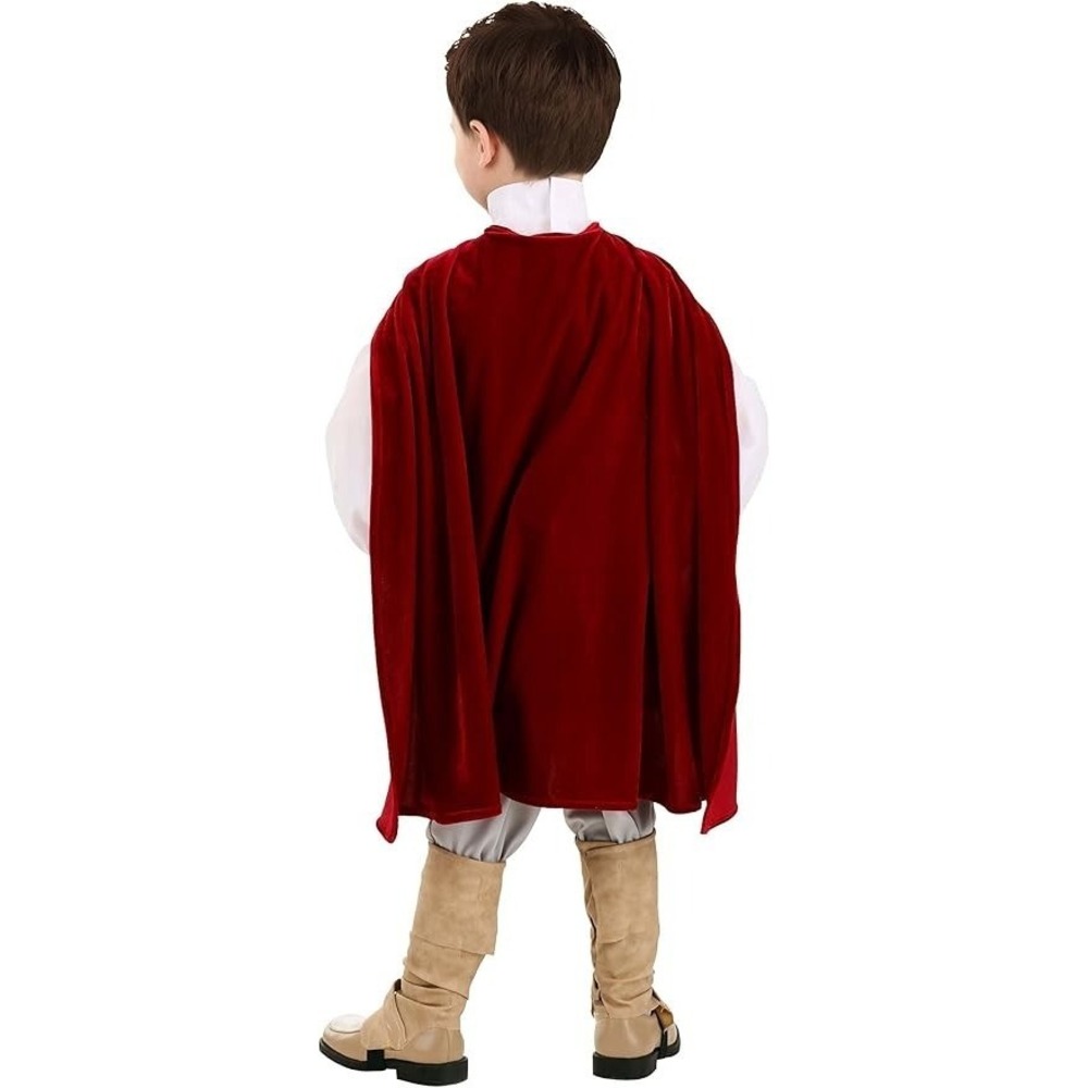 Toddler Snow White The Prince Costume Fairytale Halloween Dress Up Blue Red - Picture 4 of 4